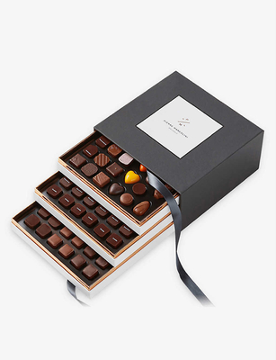 ナイングリッドチョコレート硬質段ボール箱食品グレードマルチグリッド引き出し収納ボックス