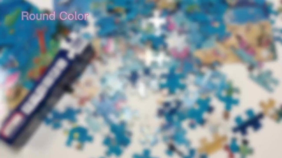 フル カラーの習慣は年齢 3 の子供のためのおかしい床のジグソー パズルを印刷しました