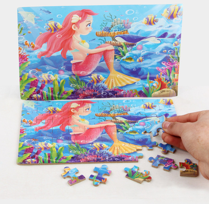 3D木のEcoの友好的な注文のジグソー パズルの漫画の子供のジグソー パズル