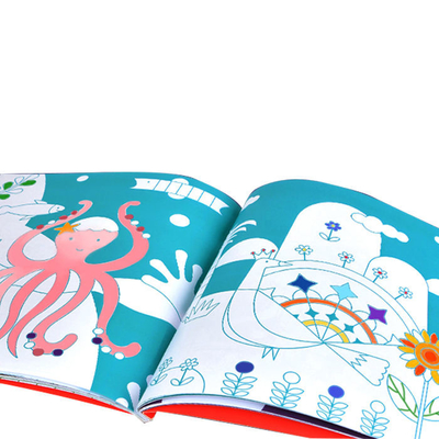 子供のための注文の柔らかい表紙の子供の本の印刷のデッサンの塗り絵の印刷