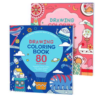 子供のための注文の柔らかい表紙の子供の本の印刷のデッサンの塗り絵の印刷