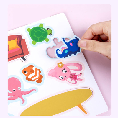就学前早期学習幼児アクティビティブック子供用ボードブック 6”X6”～10”X10”