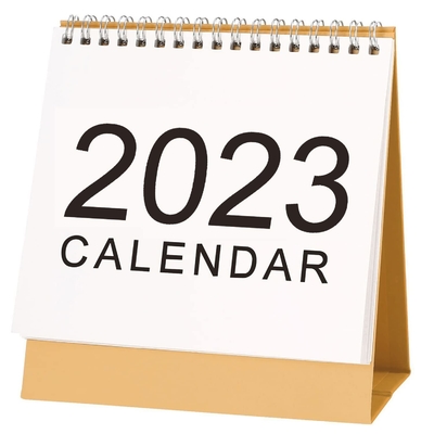 2023 印刷の月間カレンダー 1400gsm 1800gsm ボール紙卓上カレンダー