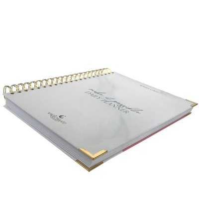 OEM ODMを印刷するA6ハードカバーの螺線形のノートの印刷の練習帳